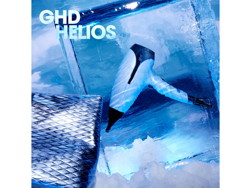 NEW GHD HELIOS HAIR DRYER IN ICY BLUE