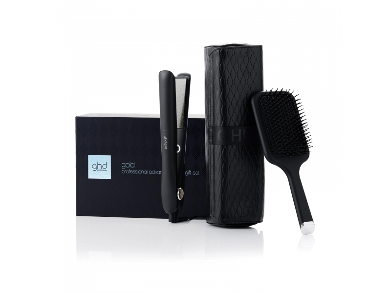 NEW GHD GOLD HAIR STRAIGHTENER FESTIVE GIFT SET